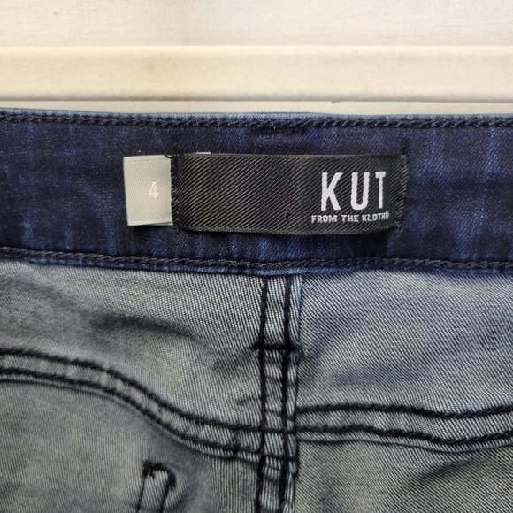 Kut From The Kloth Women's Size 4 Jeans Donna Ankle Skinny Raw Step Hem - Picture 6 of 8